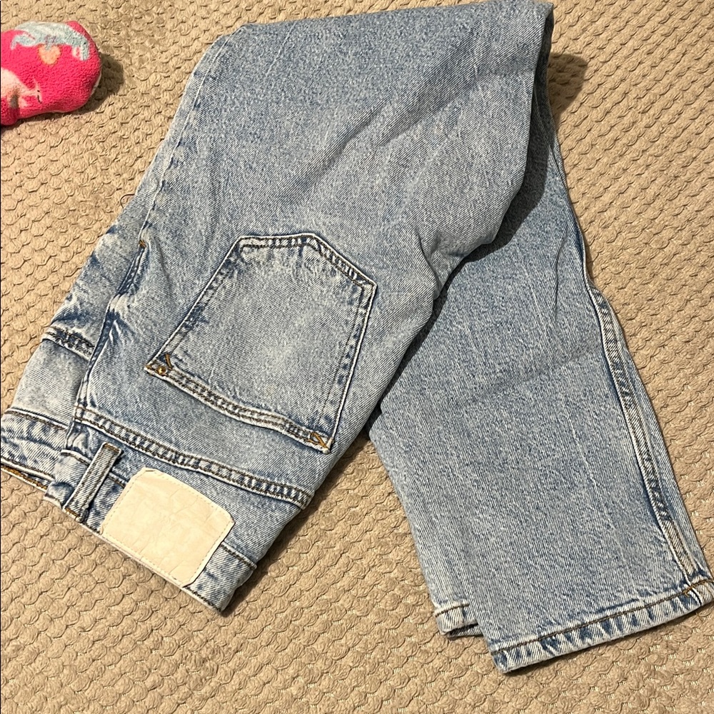 Zara Light Blue Flare & Wide Leg Jeans
